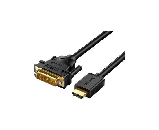 Кабель мультимедийный HDMI M to DVI M 3.0m HD106 black Ugreen (10136)