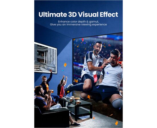 Кабель мультимедийный HDMI M to HDMI M 1.5m braided HD140 black Ugreen (80402), изображение 3