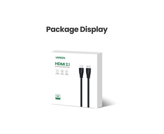 Кабель мультимедийный HDMI M to HDMI M 2.0m braided HD140 black Ugreen (80403), изображение 6