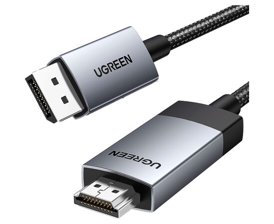Кабель мультимедійний DisplayPort M to HDMI M 2.0m V2.0 4K60Hz DP119 black Ugreen (15774)