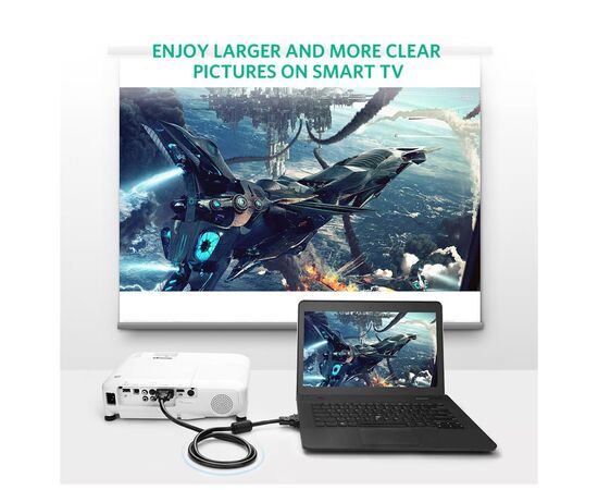 Кабель мультимедийный VGA M to VGA M 1.5m VG101 black Ugreen (11630), изображение 5