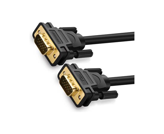 Кабель мультимедійний VGA M to VGA M 3.0m VG101 black Ugreen (11631)