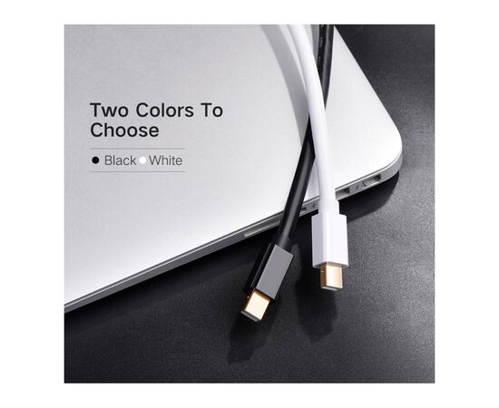 Кабель мультимедійний miniDisplayPort M to HDMI M 1.5m MD101 4K black Ugreen (20848), зображення 10
