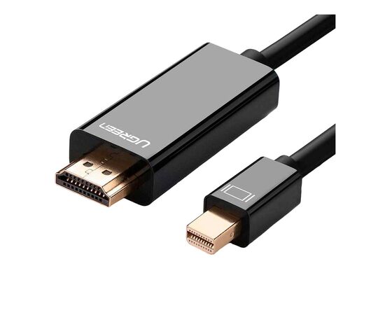 Кабель мультимедійний miniDisplayPort M to HDMI M 1.5m MD101 4K black Ugreen (20848)