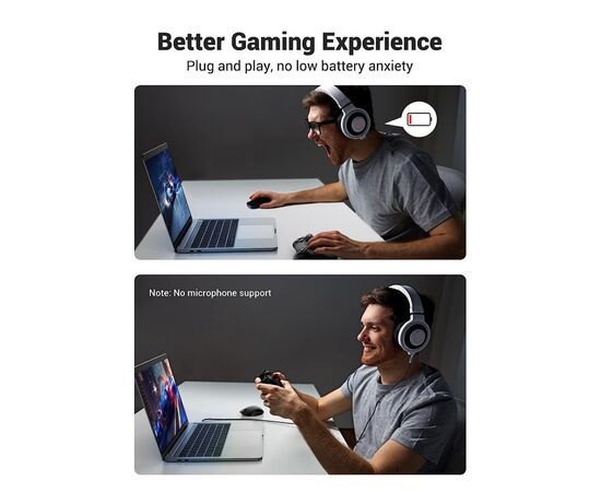 Кабель мультимедийный USB-C to 3.5mm M 1.0m CM450 Ugreen (20192), изображение 7