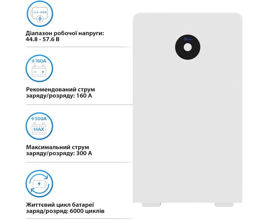 Батарея LiFePo4 Deye RW-F16 51.2V - 314Ah (RW-F16), изображение 4