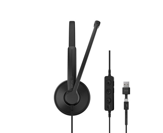 Навушники Epos Impact 100 MS Mono USB-C+A Black (1001419), зображення 3