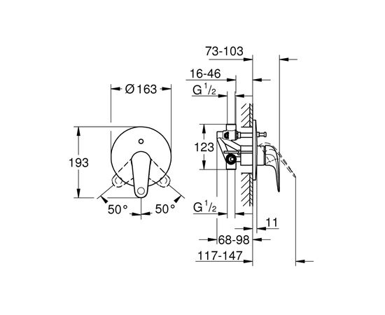 Смеситель Grohe QuickFix Swift (24336001), изображение 5