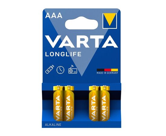Батарейка Varta AAA Longlife LR03 * 4 (04103101414)