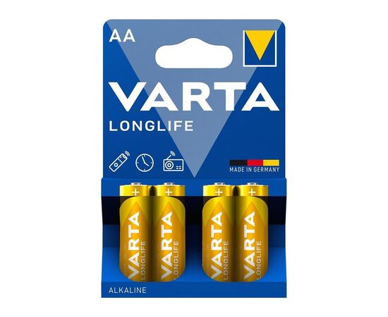 Батарейка Varta AA Longlife LR6 * 4 (04106101414)