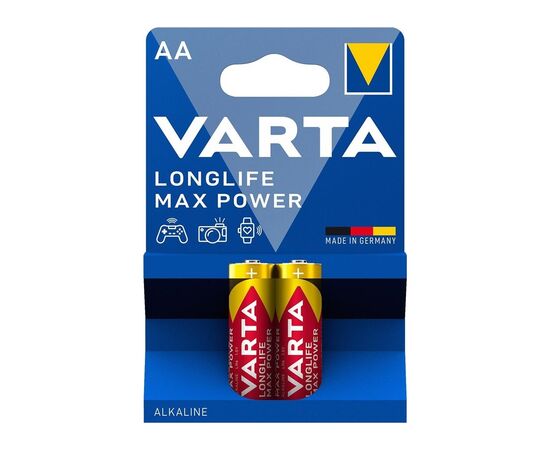 Батарейка Varta AA Longlife Max Power щелочная * 2 (04706101412)