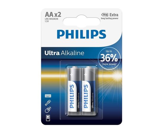 Батарейка Philips LR06 Ultra Alkaline * 2 (LR6E2B/10)