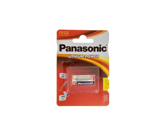 Батарейка Panasonic CR 123 * 1 LITHIUM (CR-123AL/1BP)