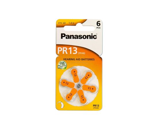 Батарейка Panasonic PR48 / PR13 (1.4V) * 6 (PR-13/6LB)