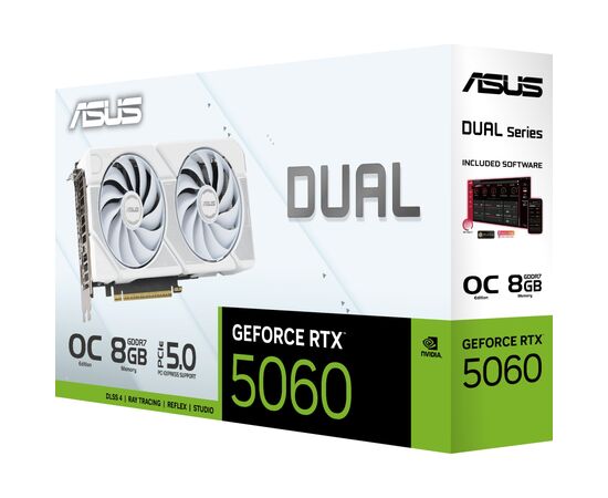 Відеокарта ASUS GeForce RTX5060 8Gb DUAL WHITE OC (DUAL-RTX5060-O8G-WHITE), зображення 12