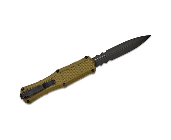 Нож Benchmade Claymore OTF Auto Serrated Green (3370SGY-1), изображение 3