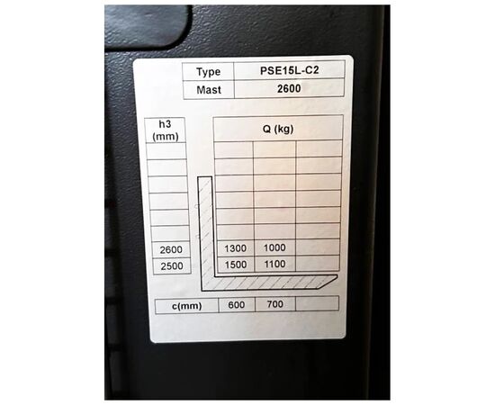 Штабелер GTM электрический самоходный 1,5т/2м 24V/75Ah (PSE15L-C2 2000), изображение 7