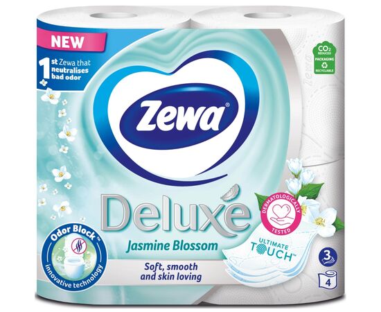 Туалетний папір Zewa Deluxe Жасмин 3 шари 4 рулони (7322542174074)
