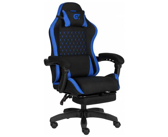 Кресло игровое GT Racer X-2339 Black/Blue (X-2339 Fabric Black/Blue), изображение 2