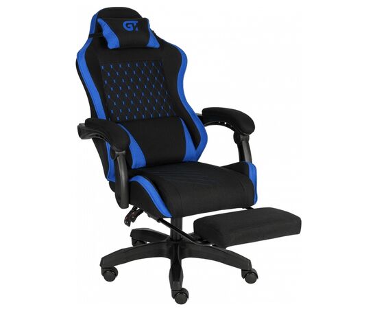 Кресло игровое GT Racer X-2339 Black/Blue (X-2339 Fabric Black/Blue), изображение 5