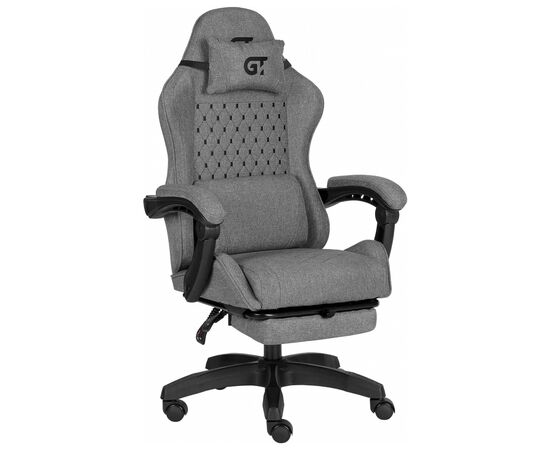 Кресло игровое GT Racer X-2339 Black/Gray (X-2339 Fabric Black/Gray), изображение 2
