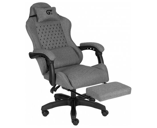 Кресло игровое GT Racer X-2339 Black/Gray (X-2339 Fabric Black/Gray), изображение 5