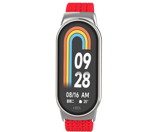 Ремінець до фітнес браслета Armorstandart Braided Solo Loop для Xiaomi Smart Band 10/9/8 Red (ARM86884), зображення 2