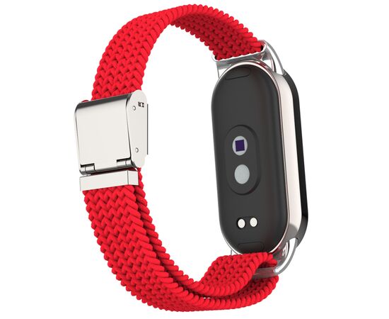 Ремінець до фітнес браслета Armorstandart Braided Solo Loop для Xiaomi Smart Band 10/9/8 Red (ARM86884), зображення 3