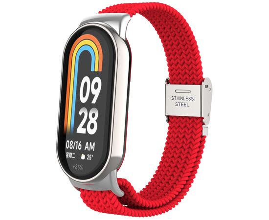 Ремінець до фітнес браслета Armorstandart Braided Solo Loop для Xiaomi Smart Band 10/9/8 Red (ARM86884)