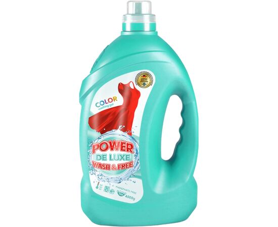 Гель для прання Power De Luxe Для кольорових речей 4 кг (4823128001966)