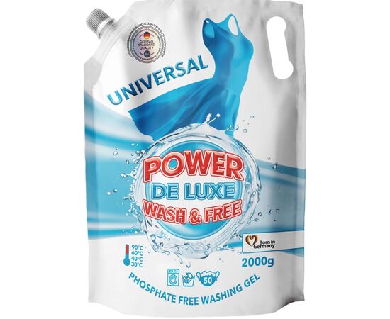 Гель для прання Power De Luxe Універсальний 2 кг (4823128001508)