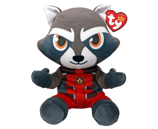 М'яка іграшка Ty Marvel Єнот Ракета 15 см (44013)