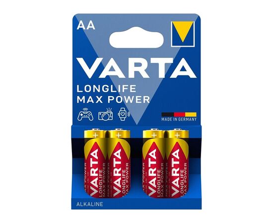 Батарейка Varta AA Longlife Max Power щелочная * 4 (04706101404)