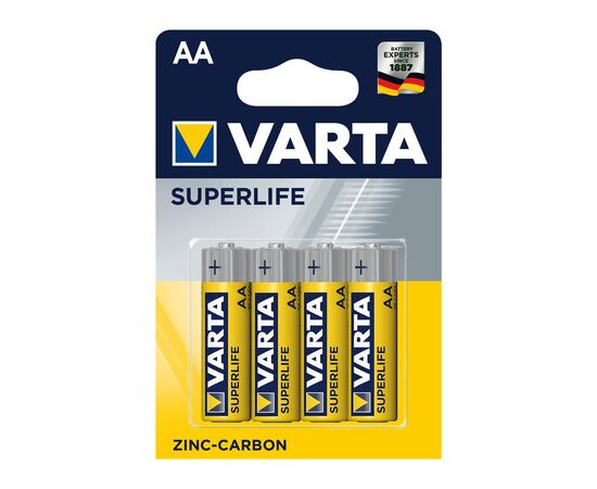 Батарейка Varta AA SUPERLIFE Zinc-Carbon R6 * 4 (02006101414)