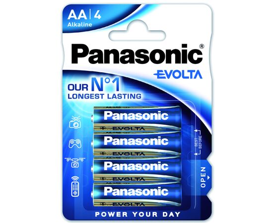 Батарейка Panasonic AA LR06 Evolta * 4 (LR6EGE/4BP)