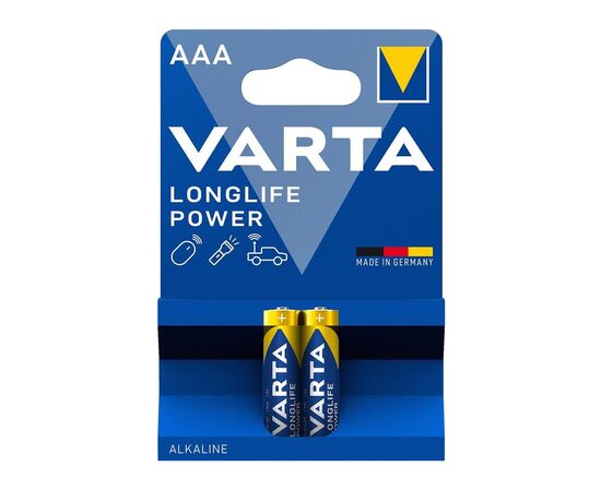 Батарейка Varta AAA Longlife Power лужна * 2 (04903121412)