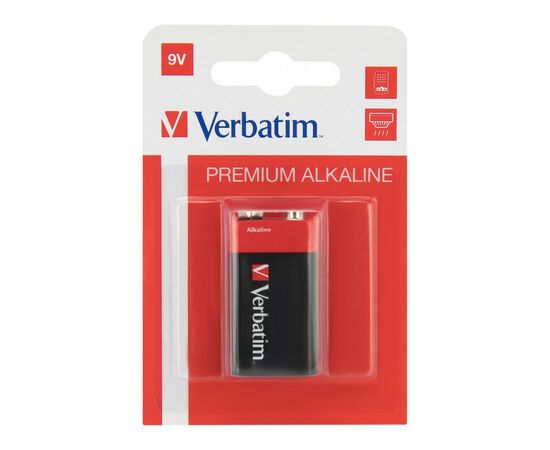 Батарейка Verbatim Крона Alcaline 9V * 1 (49924)