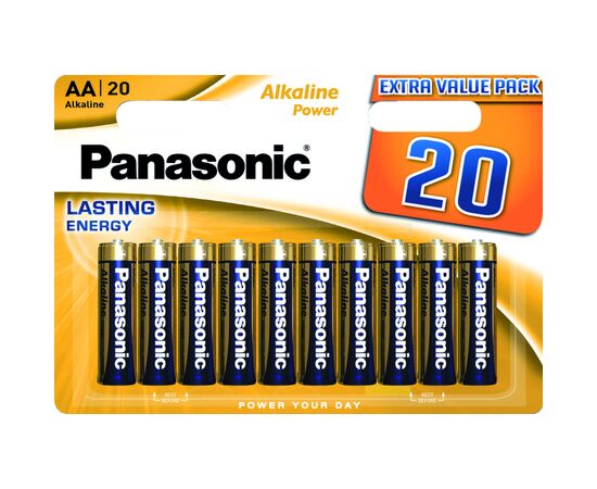 Батарейка Panasonic LR06 Alkaline Power * 20 (LR6REB/20BW)