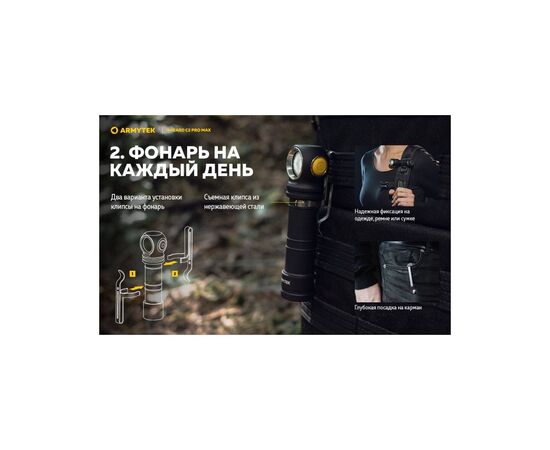 Ліхтар Armytek Wizard C2 Pro Max Magnet USB Warm (F06701W), зображення 11