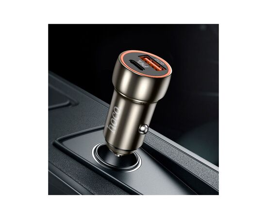 Зарядное устройство HOCO HOCO Z46A Blue whale USB-C PD20W + USB QC3.0 Metal Gray (6931474770332), изображение 5