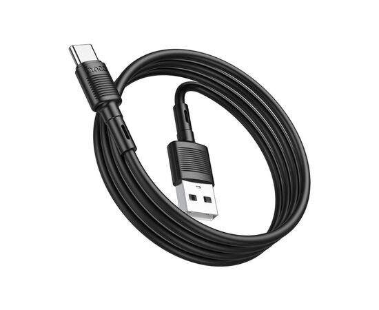 Дата кабель USB 2.0 AM to USB-C 1.0m 3A PVC X83 black HOCO (6931474770905), изображение 3