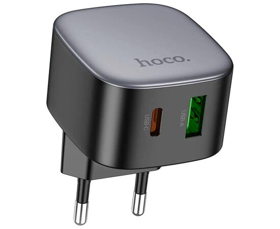 Зарядное устройство HOCO CS32A Rise 1xUSB-C PD20W + 1xUSB QC3.0 Black (6942007617451)