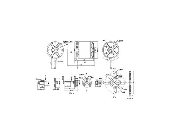 Двигун для дрона SunnySky X4120 V3 650KV (X4120-650KV), зображення 6