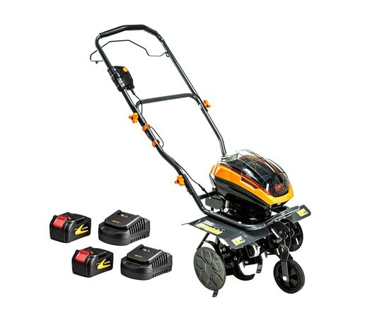 Культиватор GTM BT56, 2x18V, ширина 36/56см, 2x4Ah (BT56_KIT)