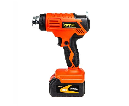 Строительный фен GTM HGC18/550, 18V, 350/550С, 160/200л/мин, 4Ah (HGC18/550_KIT), изображение 3