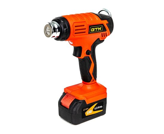 Строительный фен GTM HGC18/550, 18V, 350/550С, 160/200л/мин, 4Ah (HGC18/550_KIT)