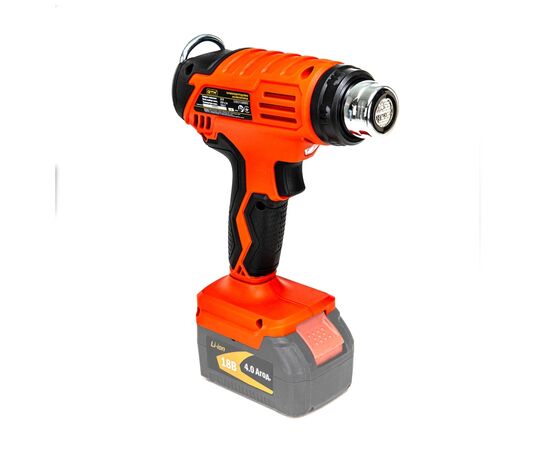 Строительный фен GTM HGC18/550, 18V, 350/550С, 160/200л/мин (без АКБ и ЗП) (HGC18/550_BARE TOOL), изображение 2