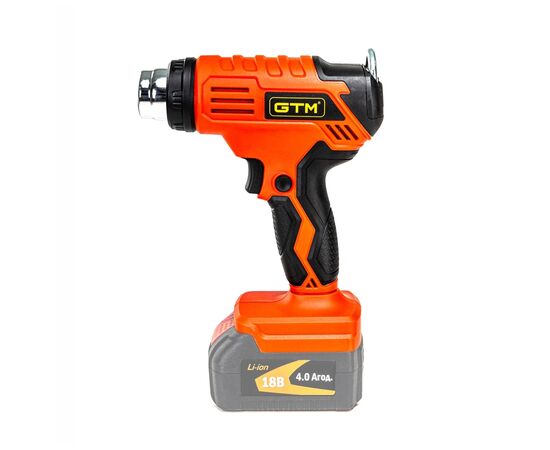 Строительный фен GTM HGC18/550, 18V, 350/550С, 160/200л/мин (без АКБ и ЗП) (HGC18/550_BARE TOOL), изображение 3