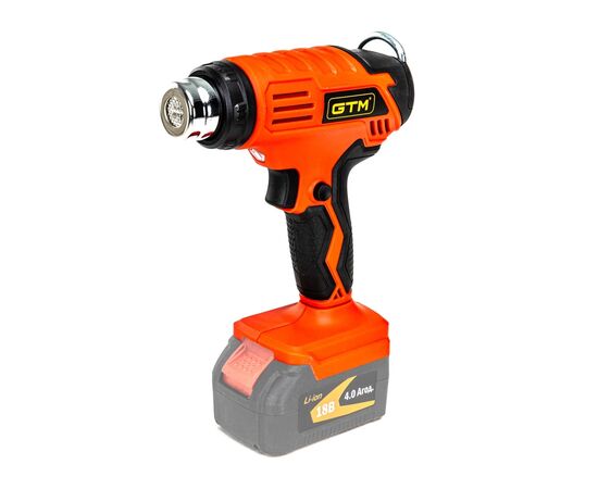 Строительный фен GTM HGC18/550, 18V, 350/550С, 160/200л/мин (без АКБ и ЗП) (HGC18/550_BARE TOOL)