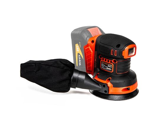 Шлифовальная машина GTM OSC18/125BL, 18МV, 125мм, 6000-12000об/мин (без АКБ и ЗУ) (OSC18/125BL_BARE TOOL), изображение 2